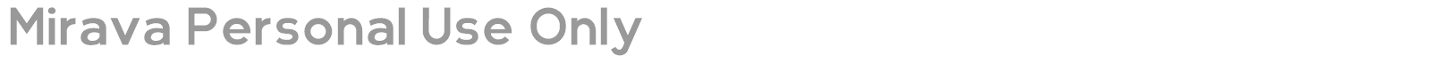 Mirava font preview